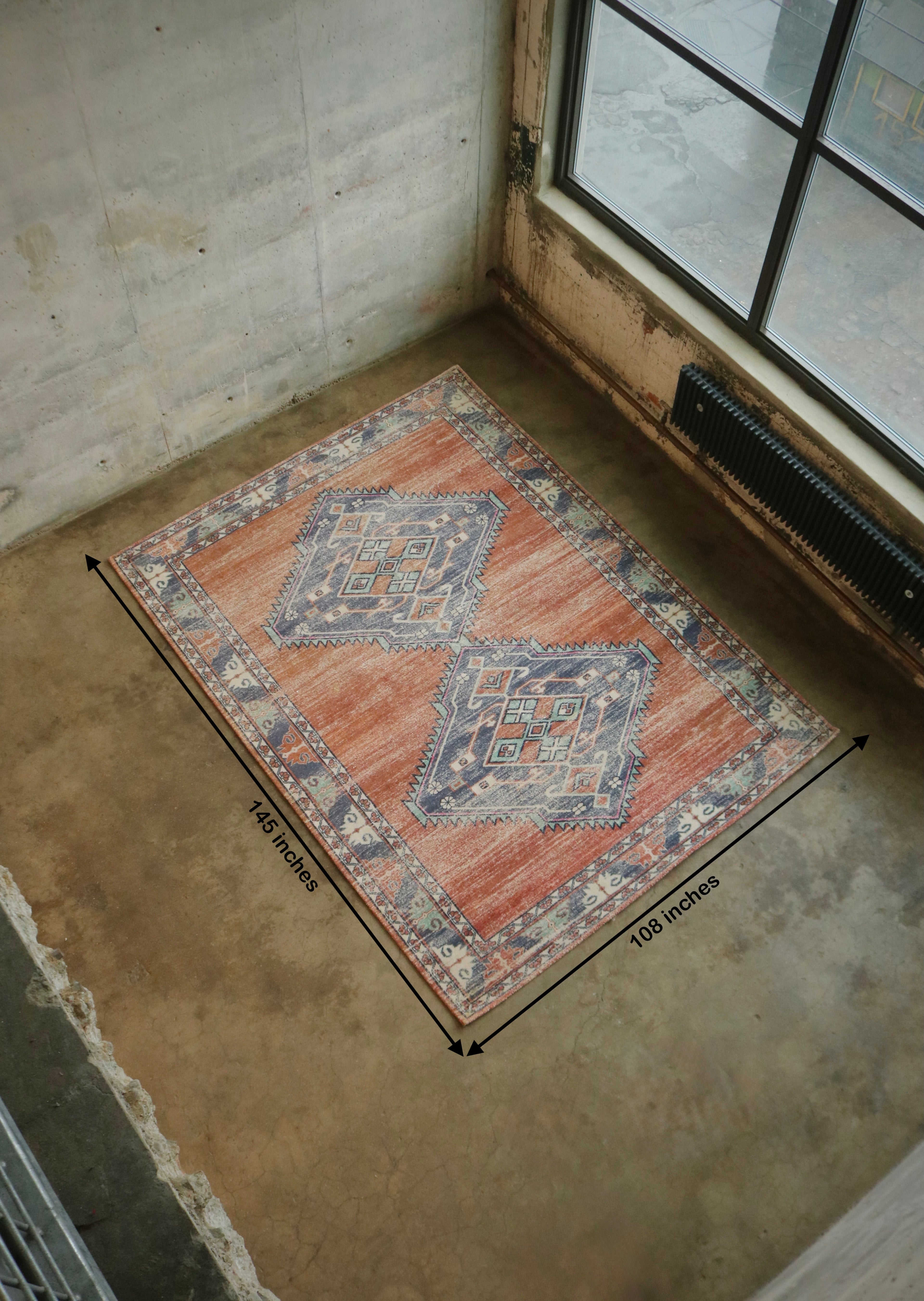 Vintage Style Large Area Rug