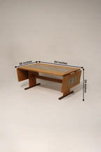Vintage Danish Teak Wood Tile Top Extandable Dining Table