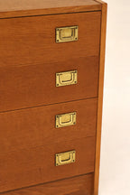 Vintage Swedish Oak Pine Small Chest Of Drawers Dresser