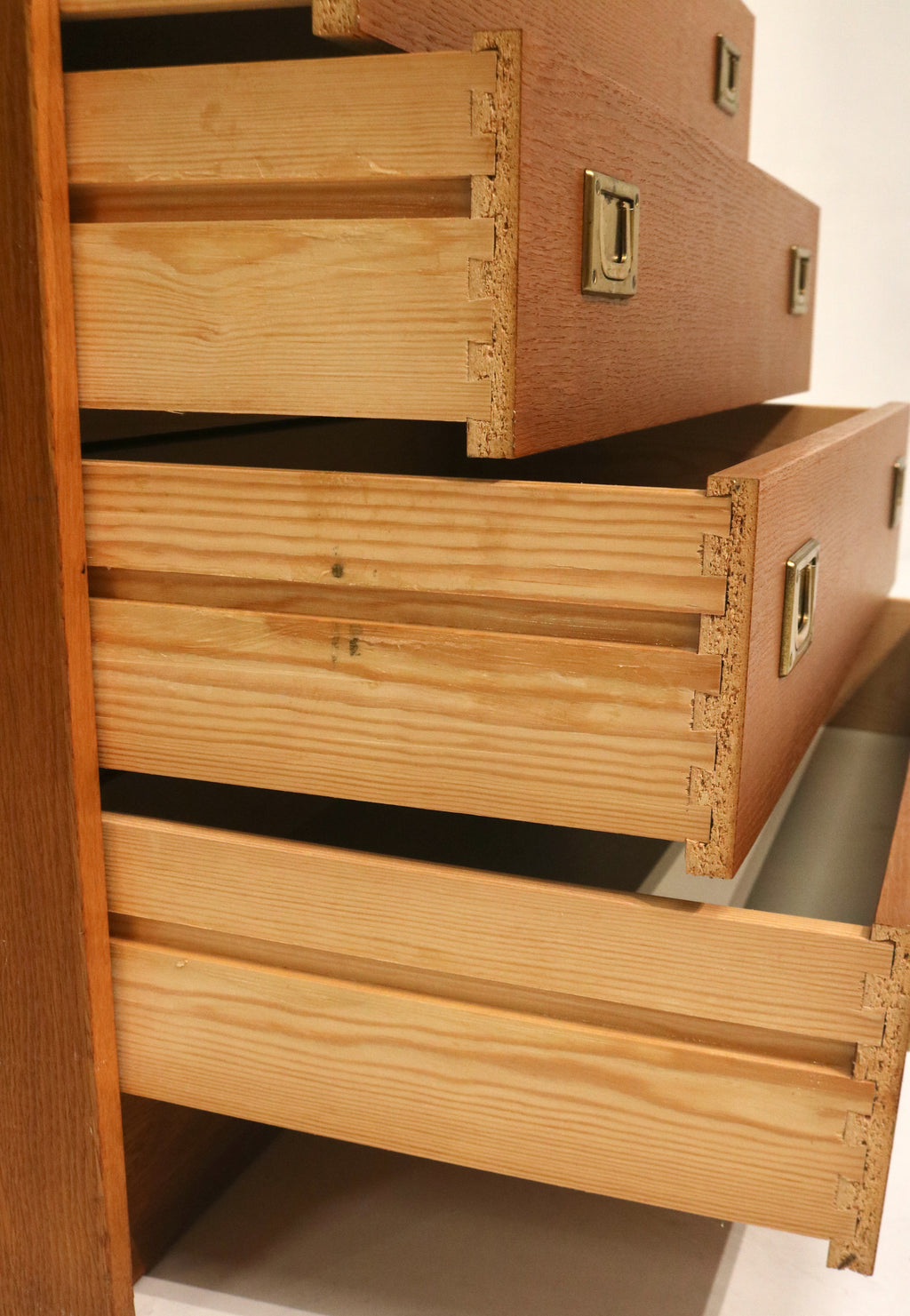 Vintage Swedish Oak Pine Small Chest Of Drawers Dresser