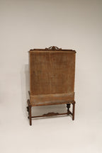 Antique Jacobean Mahogany Walnut Hutch China Cabinet