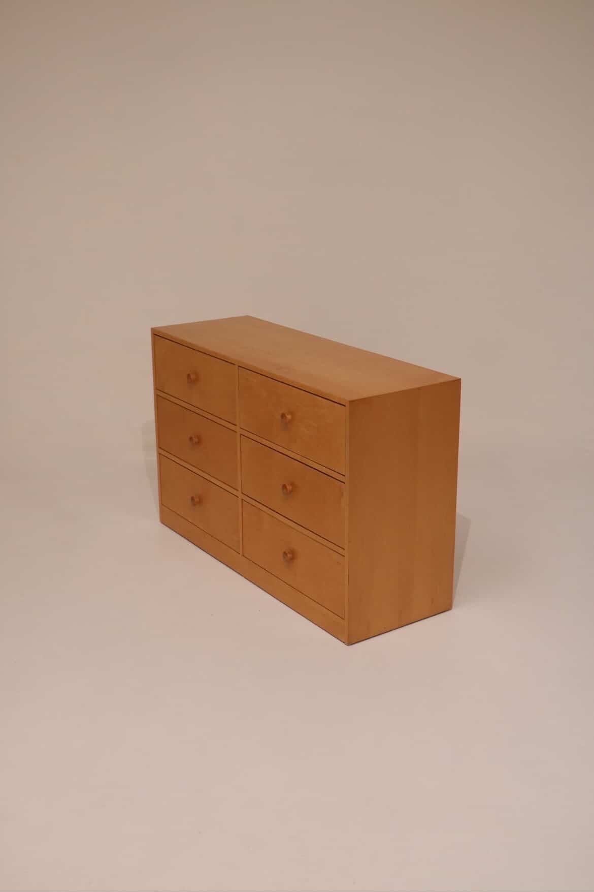 Vintage Solid Wood 6 Drawers Dresser