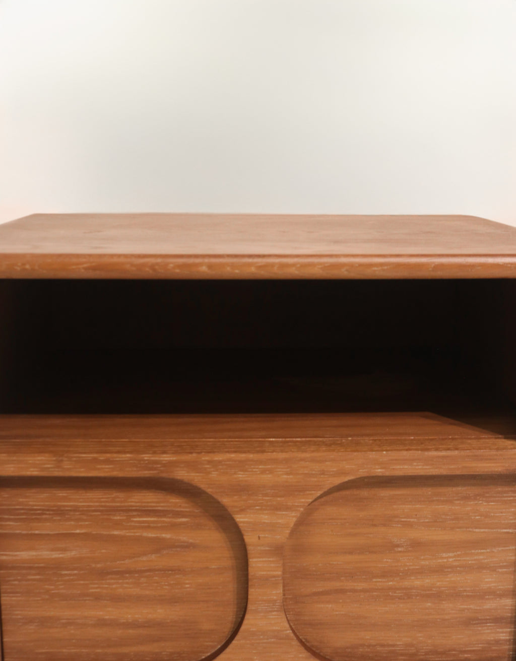 CB2 Crate&amp;Barrel Solid Wood Contemporary Nighstand Bedside Table