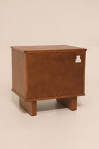 CB2 Crate&amp;Barrel Solid Wood Contemporary Nighstand Bedside Table