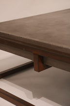 Industrial Concrete And Metal Coffee Table