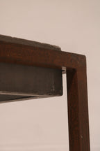 Industrial Concrete And Metal Coffee Table