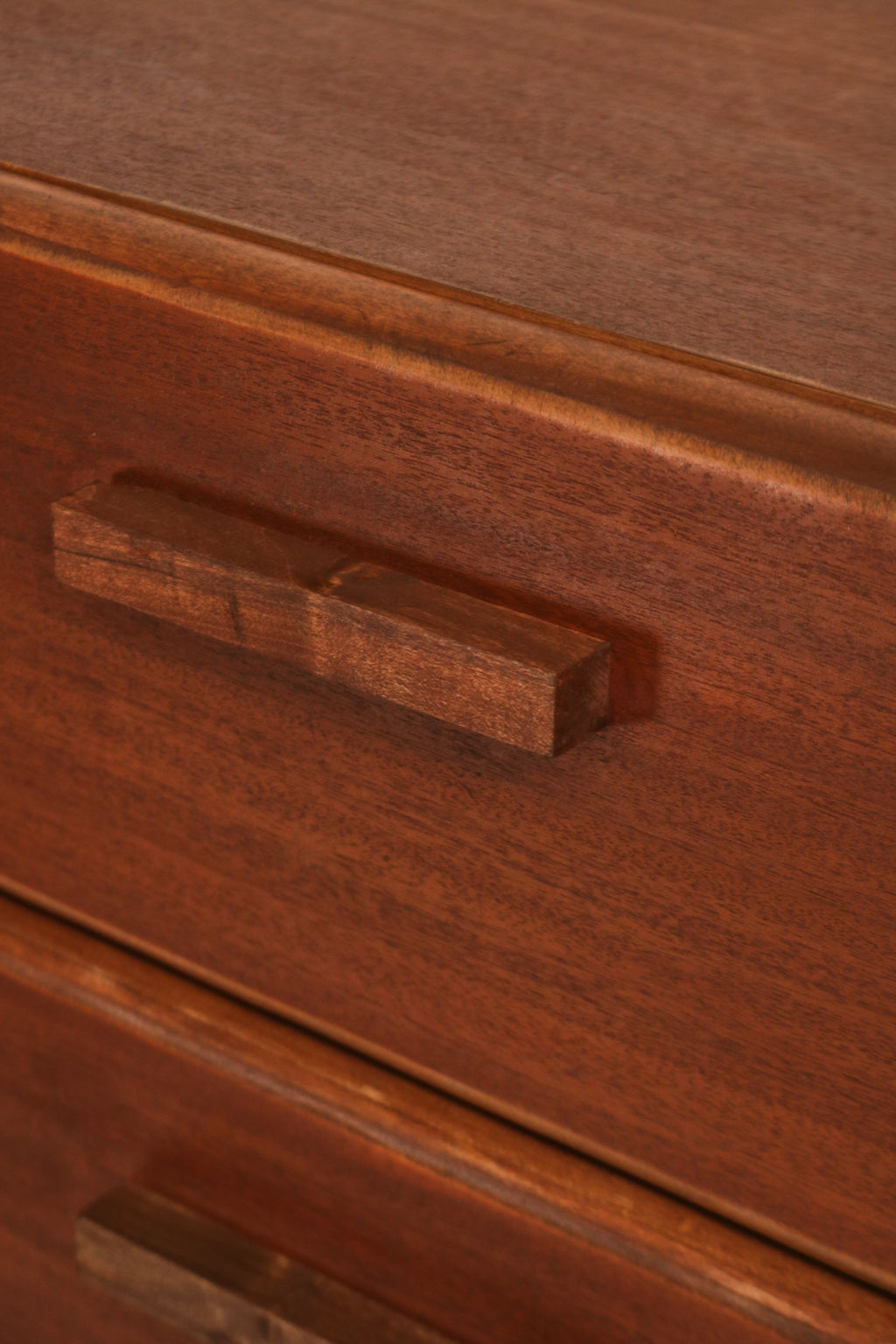 Vintage Mcm Solid Walnut Wood Highboy Dresser Chest Of Drawers