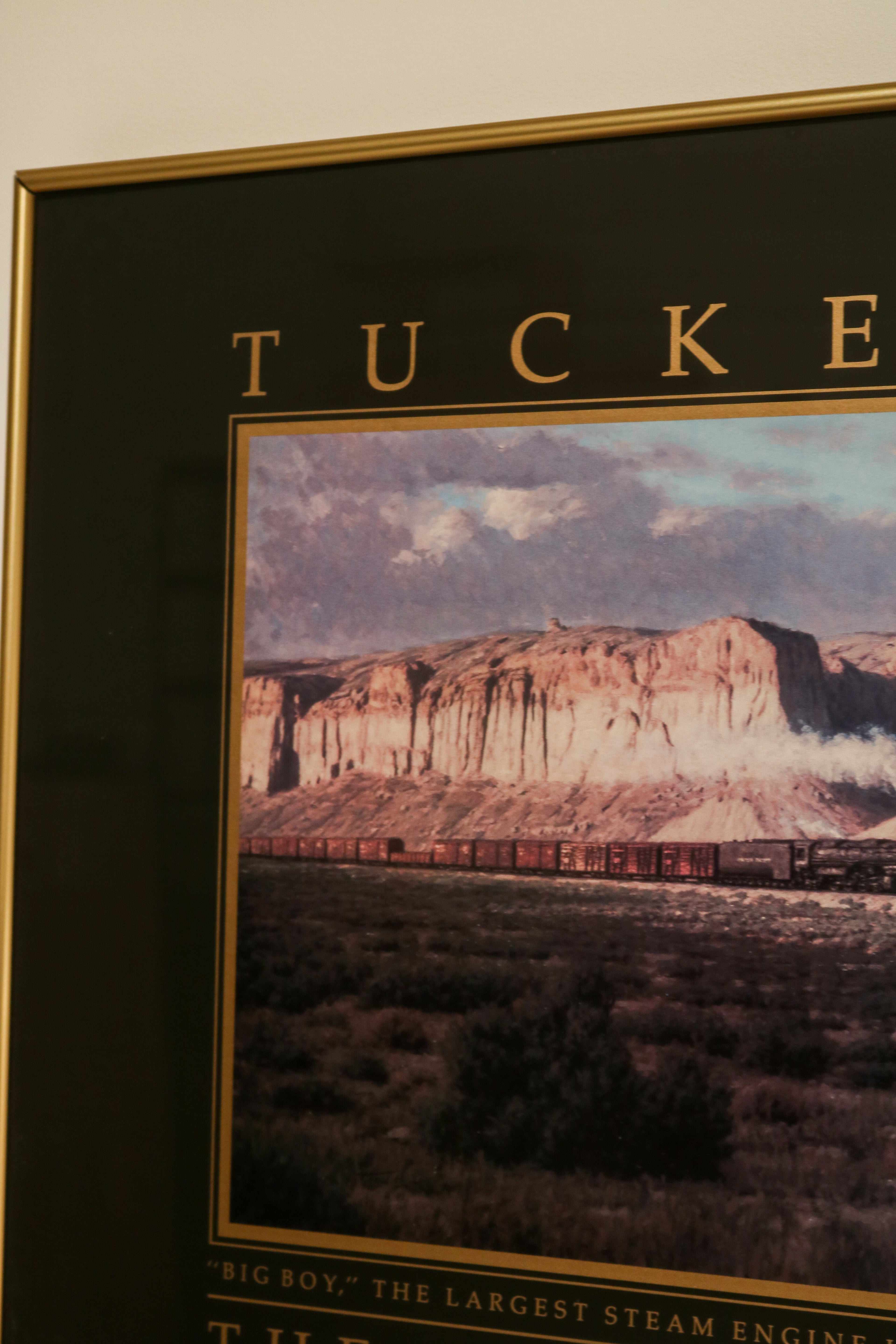 Framed Vintage Trucker Smith Printed Poster
