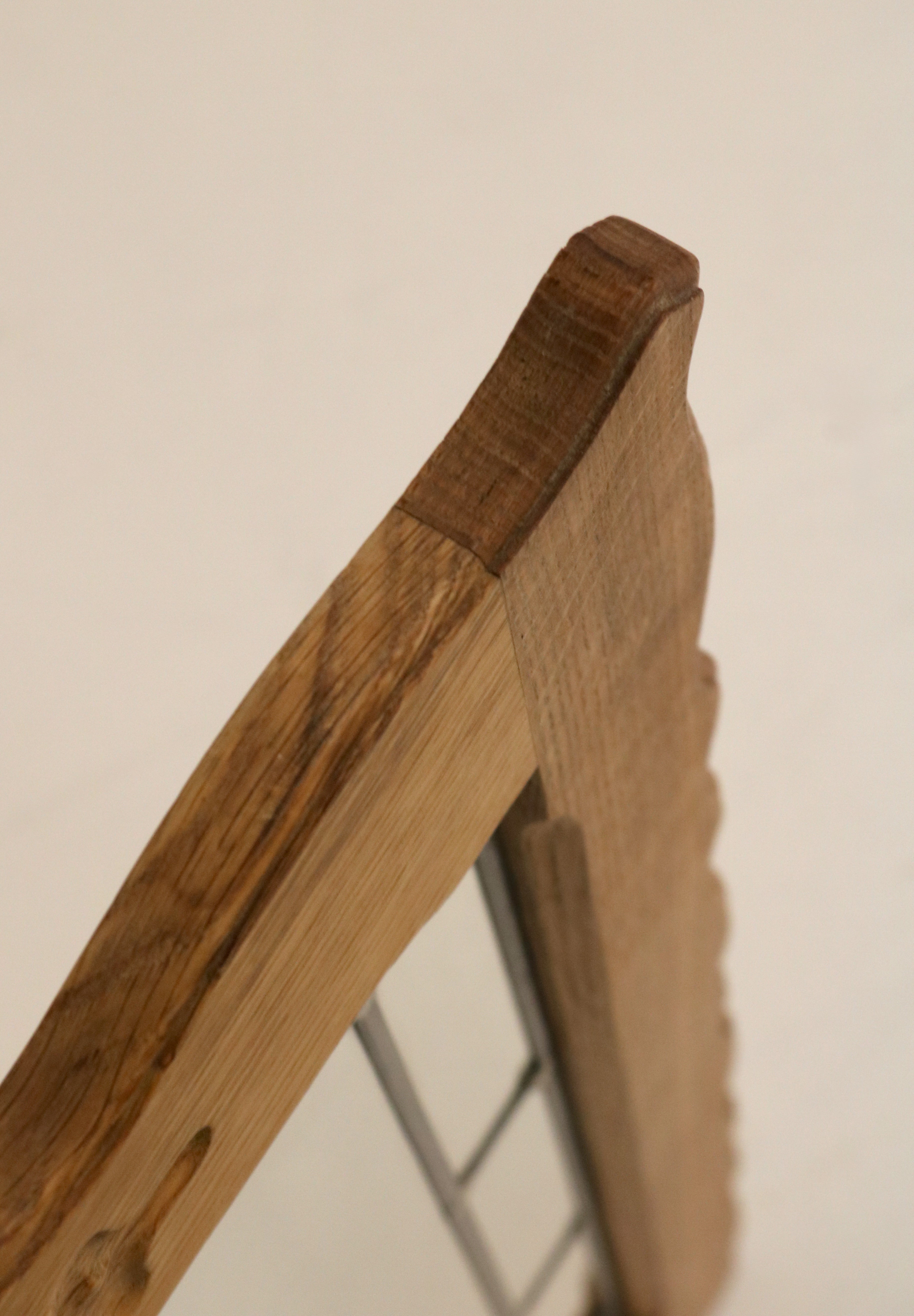 Vintage Danish Oak Wall Mirror Henning Kjaernulf