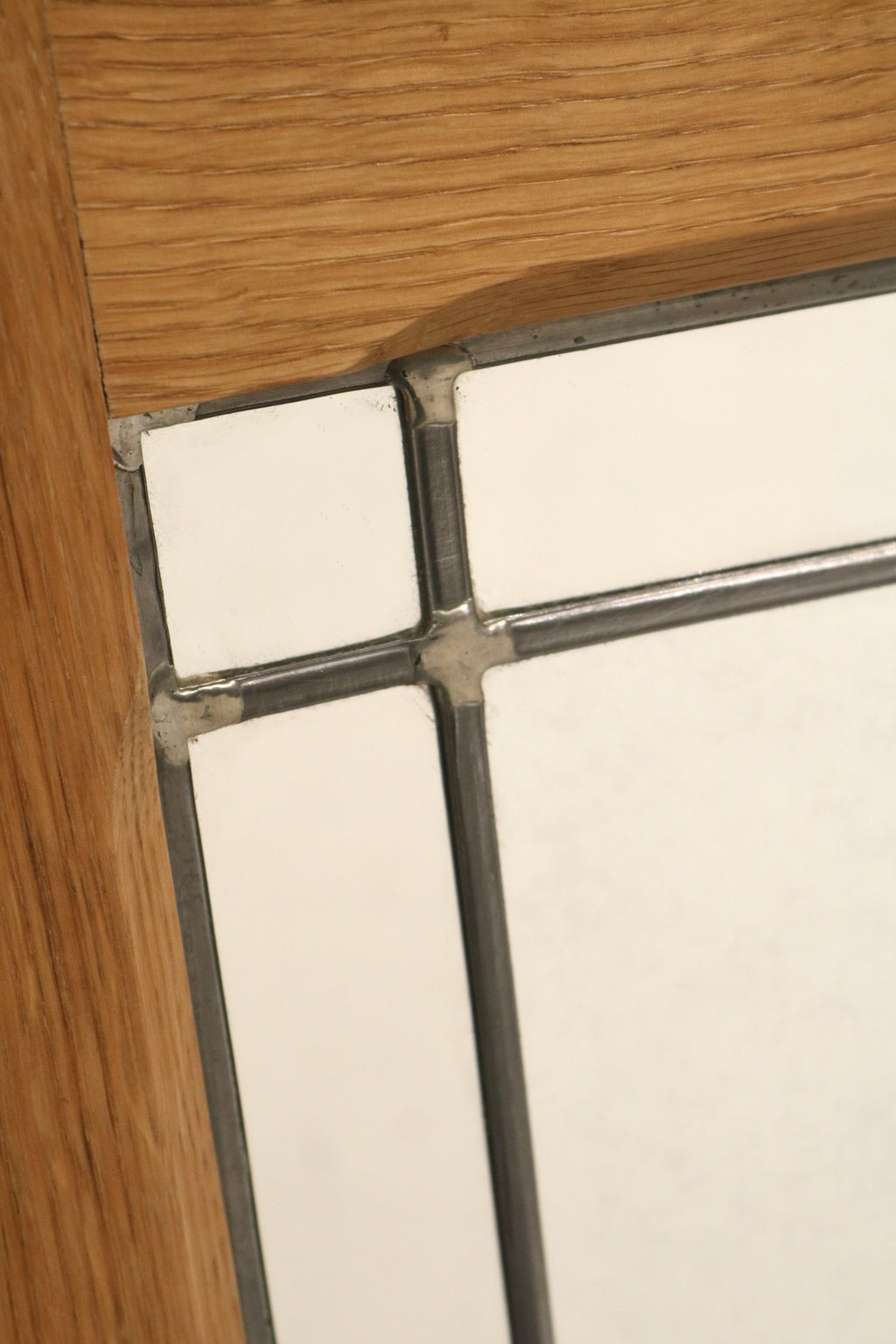 Vintage Danish Oak Wall Mirror Henning Kjaernulf