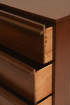 Mid Century Modern Walnut Chest Of Drawer Dresser By Bassett