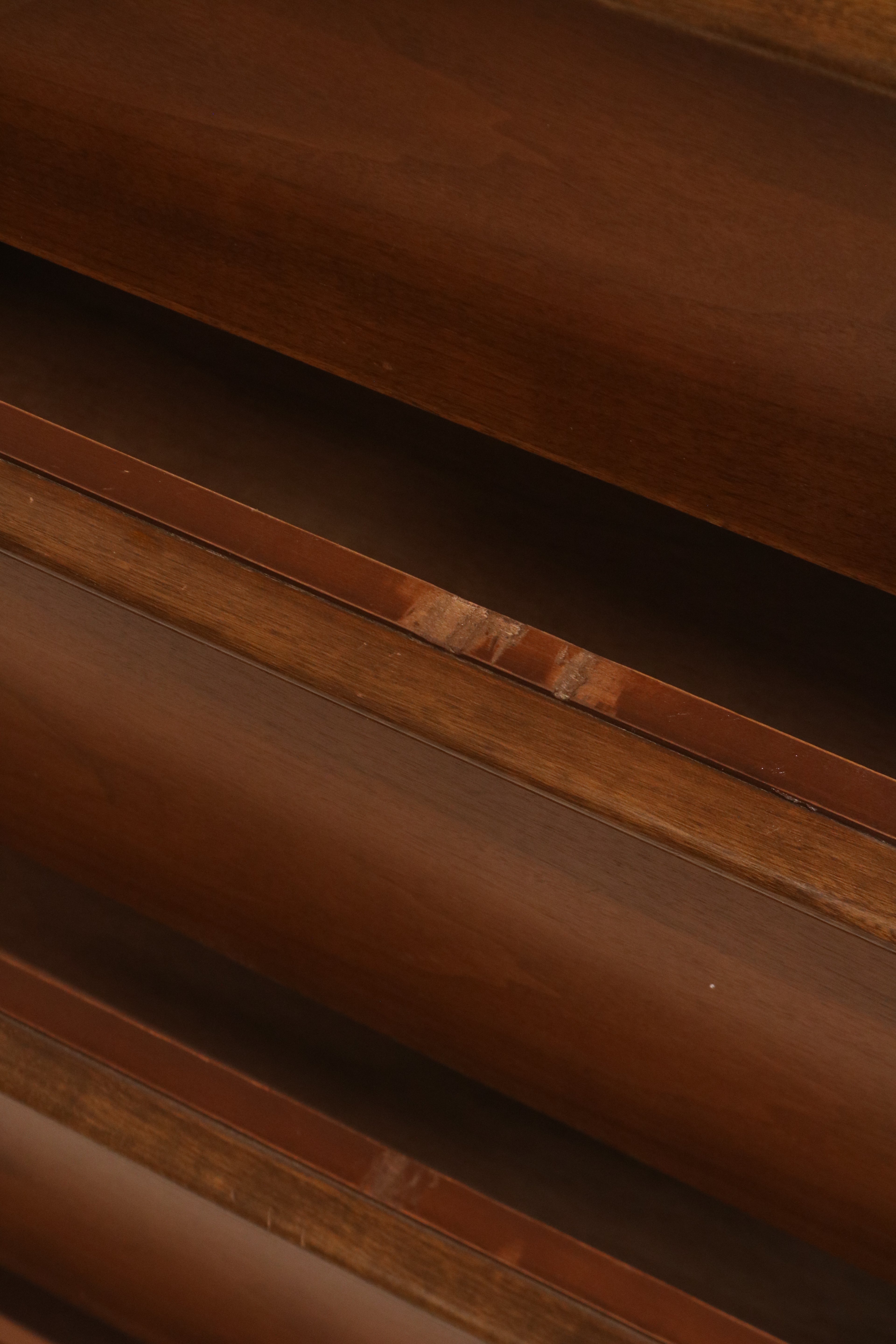 Mid Century Modern Walnut Chest Of Drawer Dresser By Bassett