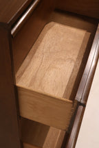 Mid Century Modern Walnut Chest Of Drawer Dresser By Bassett