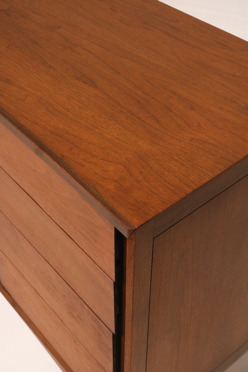 Mid Century Modern Walnut Wood Curved Long 9 Drawers Dresser By Unagusta