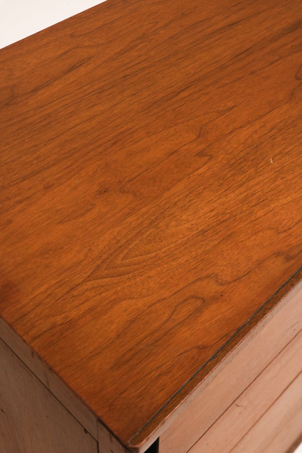 Mid Century Modern Walnut Wood Curved Long 9 Drawers Dresser By Unagusta