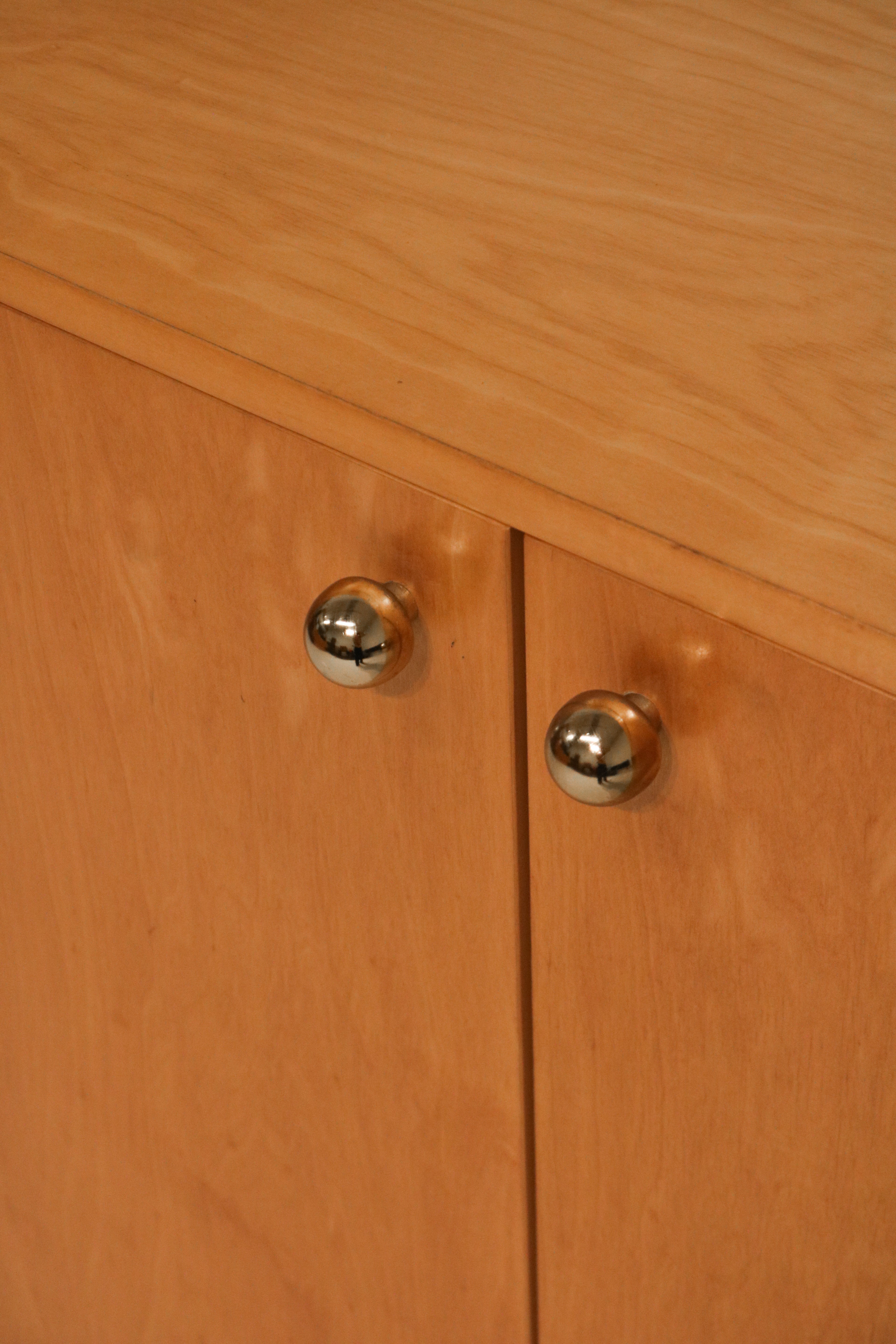 Vintage Solid Oak Wood Cabinet Storage