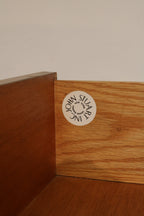 Vintage Oak Wood 6 Drawers Dresser By John Stuart Grand Rapids New York