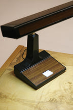 Vintage 80s Metal Laminated Desk Table Lamp
