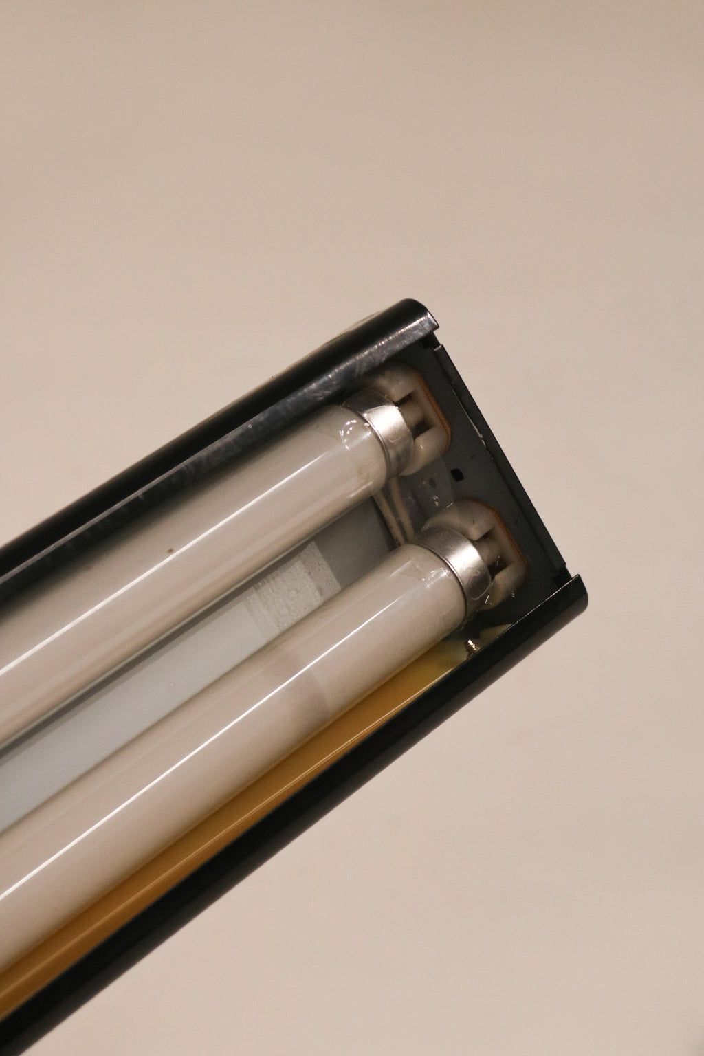 Vintage 80s Metal Laminated Desk Table Lamp