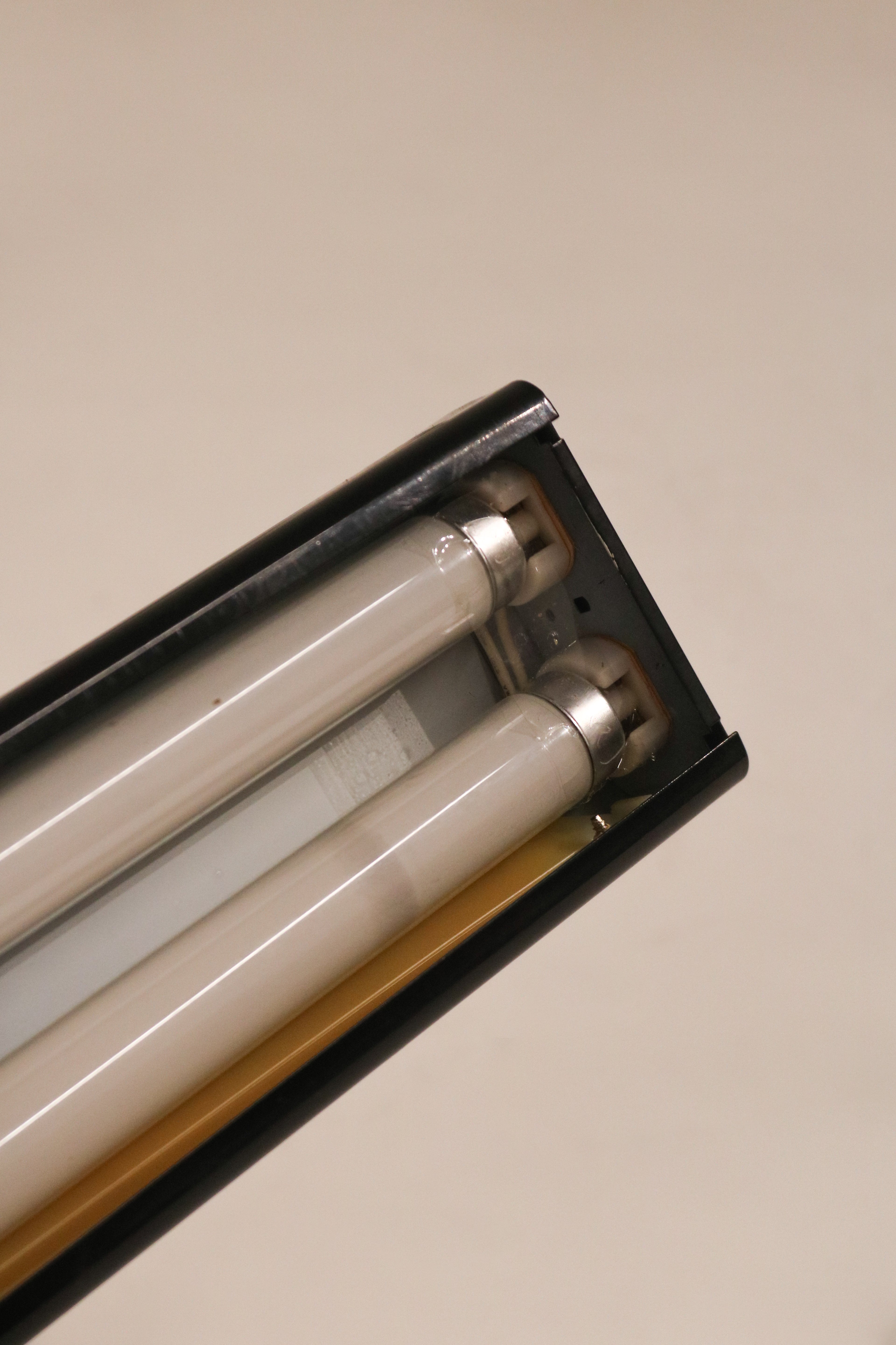 Vintage 80s Metal Laminated Desk Table Lamp