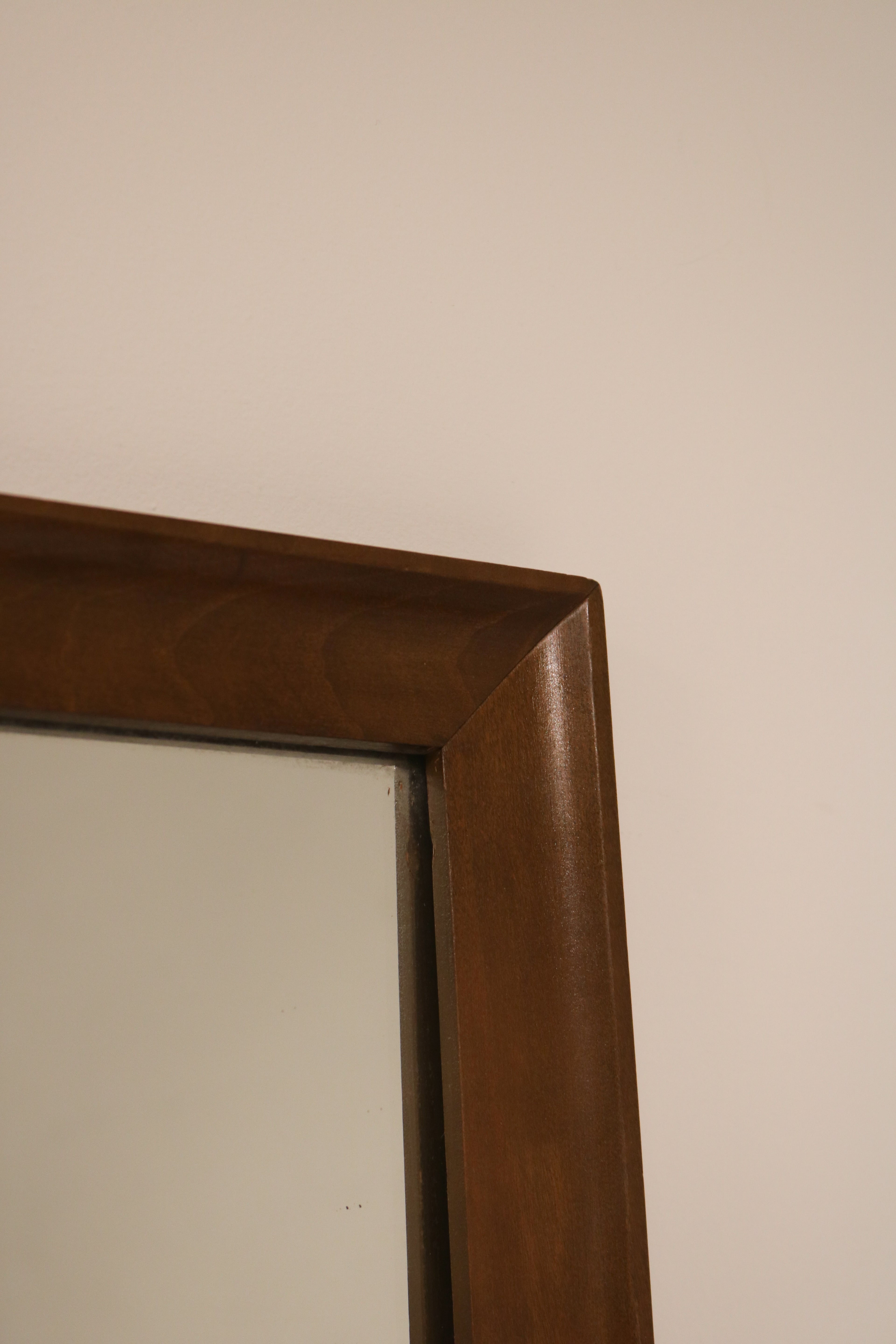 Mcm Walnut Wood Mirror