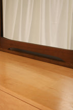 Mcm Walnut Wood Mirror