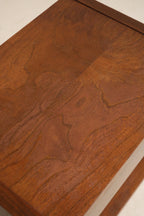 Set Of 2 Mcm Walnut Wood Nightstands Bedside Table By Lane