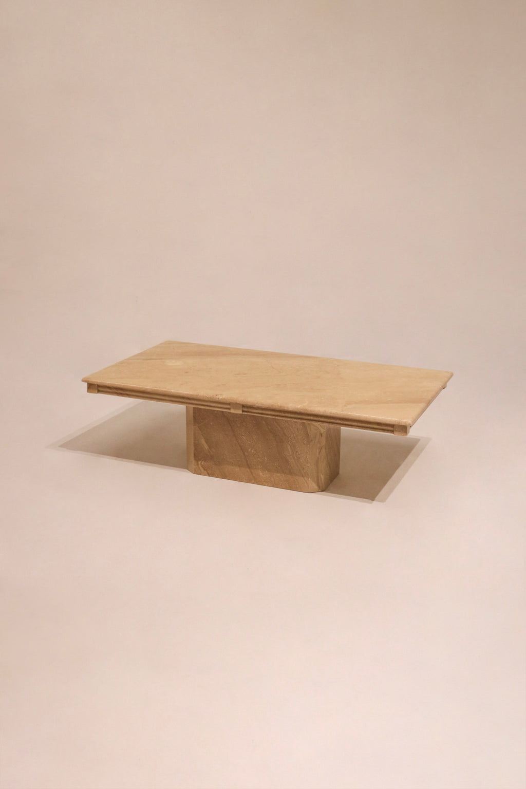 Vintage Italian Solid Marble Coffee Table