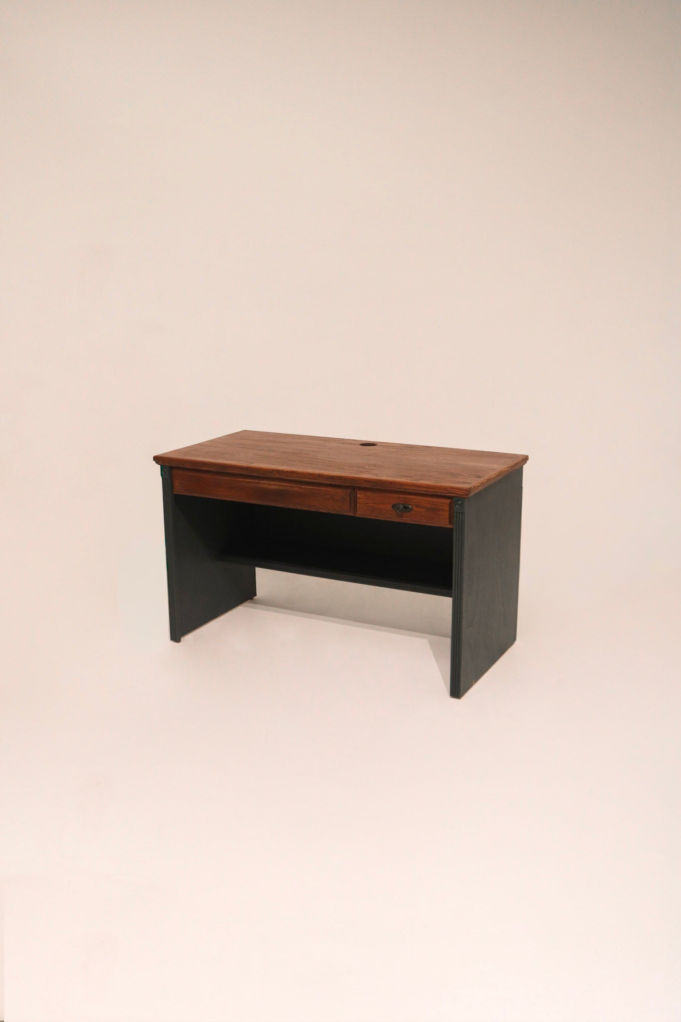 Rustic Vintage Wooden Table Desk With Drawers