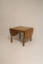 Vintage Extendable Danish Solid Oak Wood Henning Kjaernulf Style Dining Table