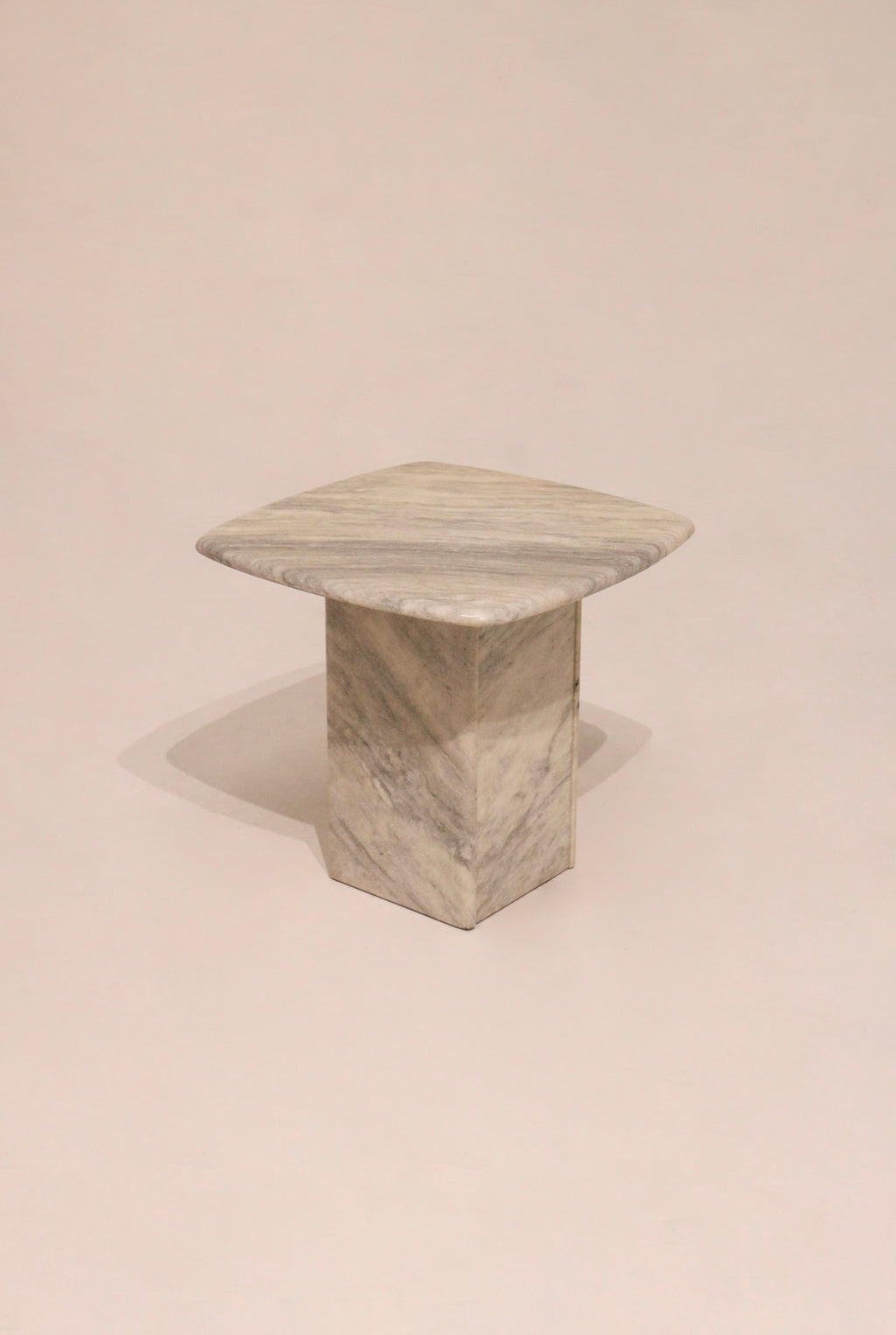 Vintage Solid Stone Marble Side Table End Table Coffee Table
