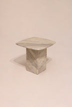Vintage Solid Stone Marble Side Table End Table Coffee Table
