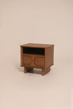 CB2 Crate&amp;Barrel Solid Wood Contemporary Nighstand Bedside Table