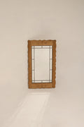 Vintage Danish Oak Wall Mirror Henning Kjaernulf