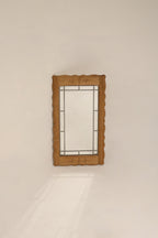 Vintage Danish Oak Wall Mirror Henning Kjaernulf