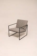 Room & Board Modern Accent Chair Metal Frame Fabric Seat