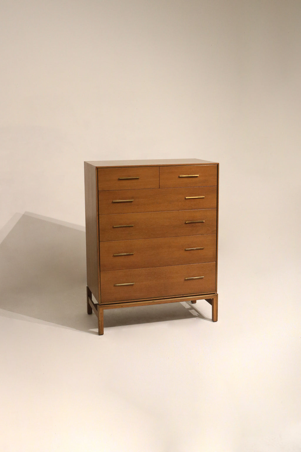 Vintage Oak Wood 6 Drawers Dresser By John Stuart Grand Rapids New York