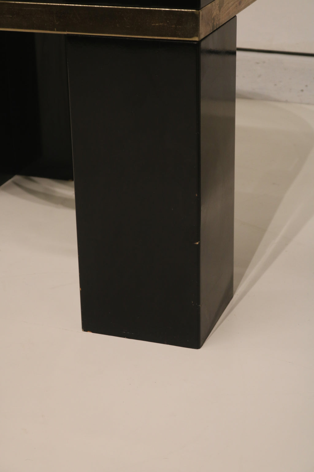 Vintage Postmodern Glass Side Tables Set