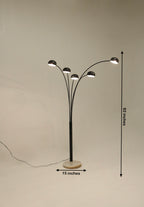 Vintage Marble Steel Metal Arch Floor Lamp