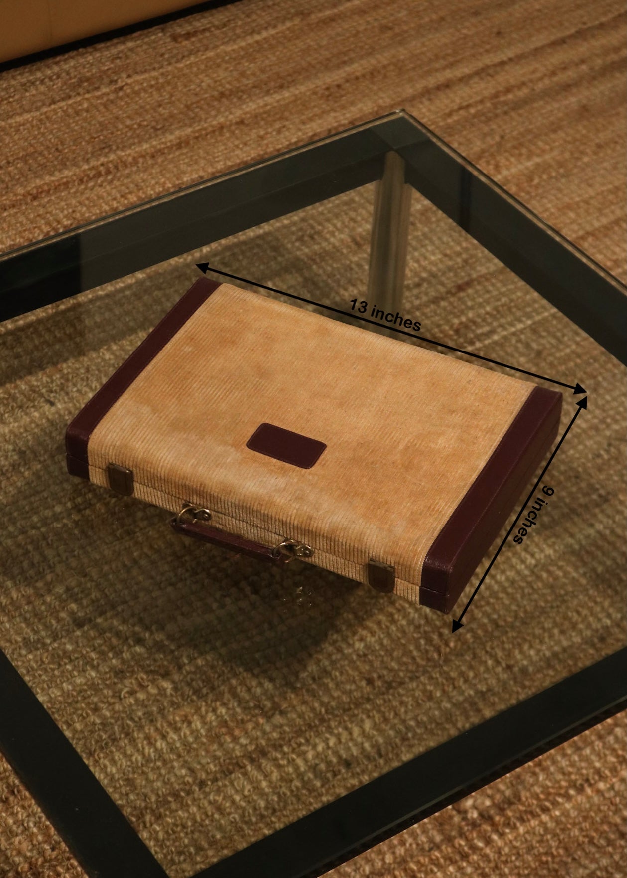 Vintage Travel Backgammon Leather Board Carrying Case