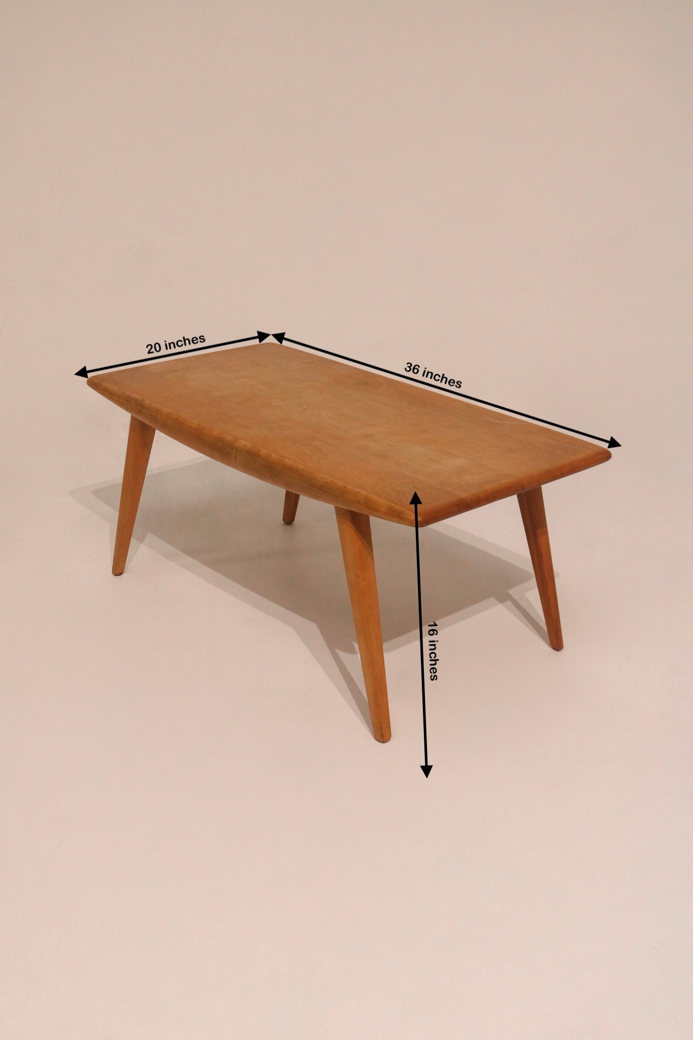 Vintage Mid Century Modern Coffee Table Circa 1950 By HEYWOOD-WAKEFIELD