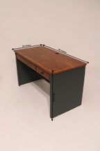 Rustic Vintage Wooden Table Desk With Drawers