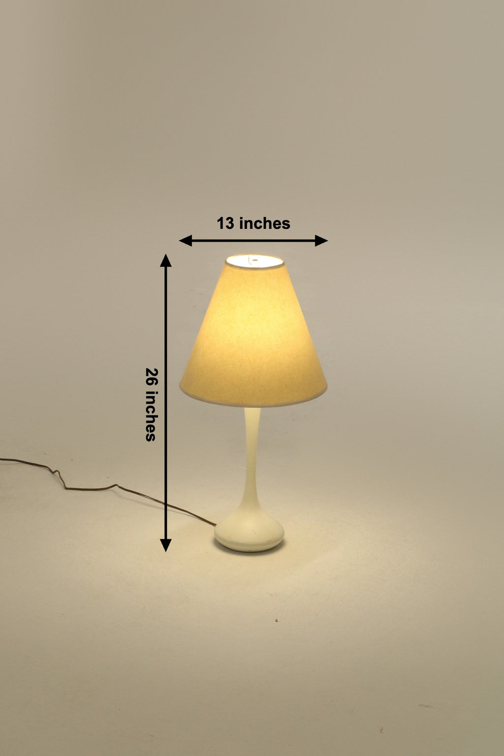 Set Of 2 Vintage White Ceramic Table Lamps