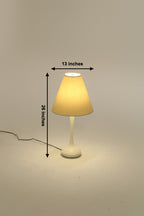 Set Of 2 Vintage White Ceramic Table Lamps