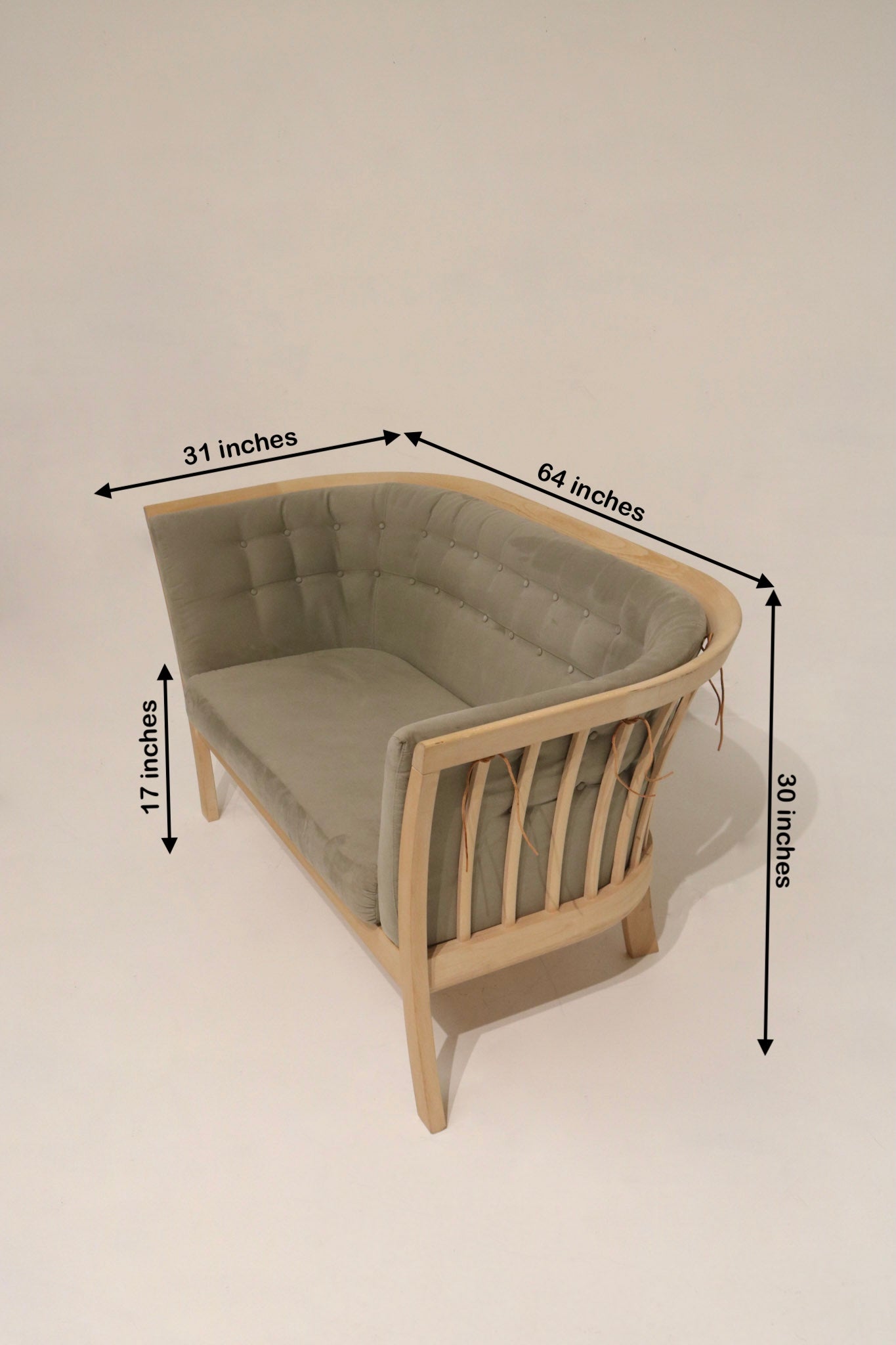 Danish Modern Two-Seater Loveseat Sofa By Wojtek Depka Carstens For Stouby Mobler