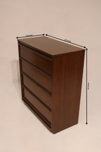 Mid Century Modern Walnut Chest Of Drawer Dresser By Bassett