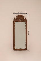 Vintage Wooden Full-Length Wall Mirror - 21" x 54"