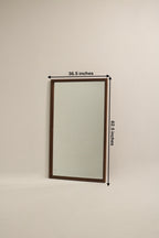Mcm Vintage Walnut Wood Large Full Length Mirror