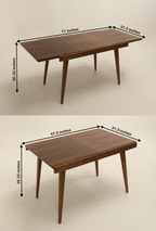 Original 20th Century Vintage Mahogany Walnut Folding Table Desk