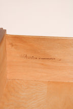 American of Martinsville brand signature inside drawer confirming authenticity